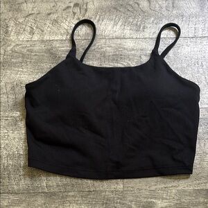 Avia Black Fitted Crop Camisole